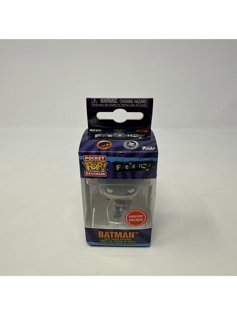 FreakShow Batman Gotham Funko Pocket POP Keychain Game Stop Exclusive New!